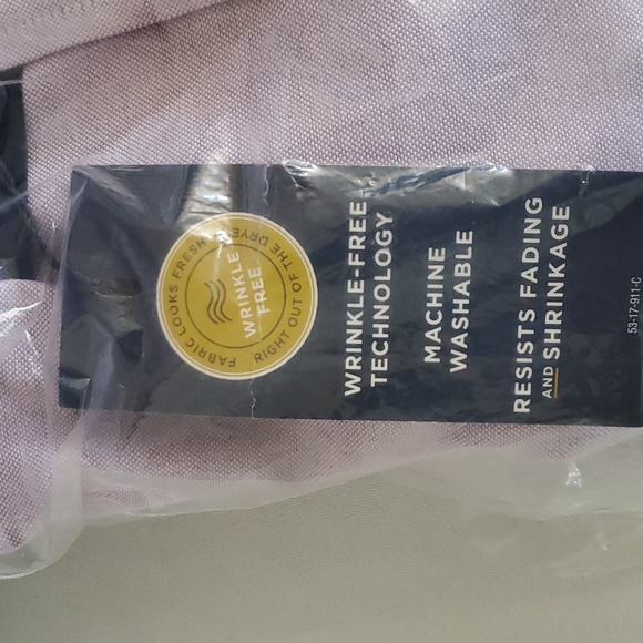 ✨B2GO FREE + SOS!!✨ Stafford Light Lavender Long Sleeve Shirt 34-35, 17 1/2 Neck - Picture 7 of 7